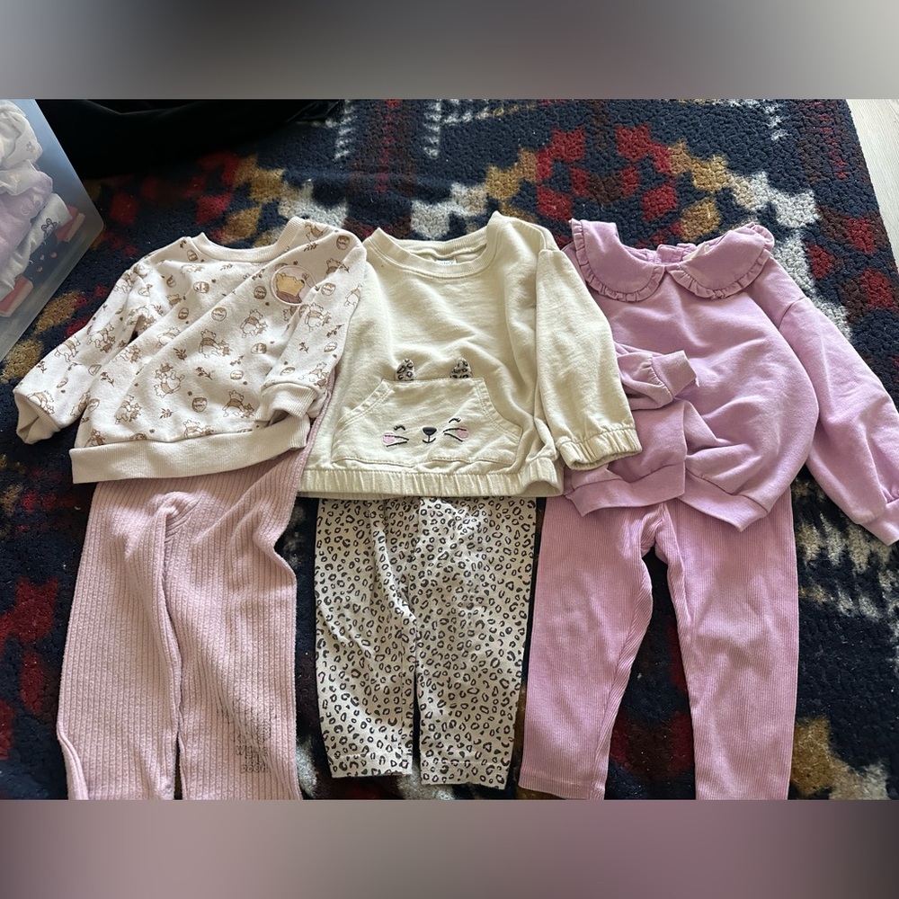 Adorable Baby Clothing Set in Cream and Pink
